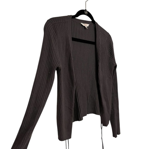 Candies Women Open Cardigan Sweater Grey Size: Medium - Picture 4 of 4